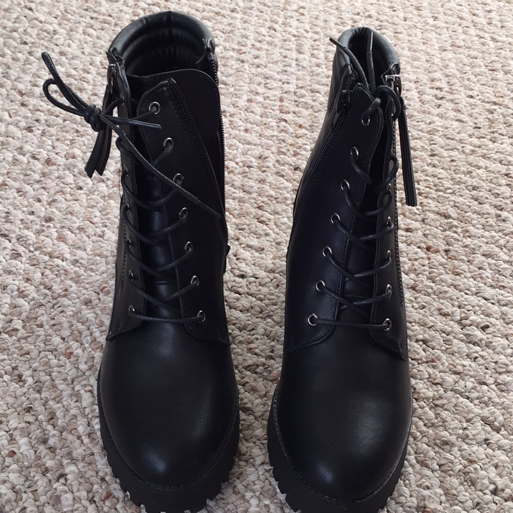 Nasty Gal Tough Act to Follow Faux Leather Boot